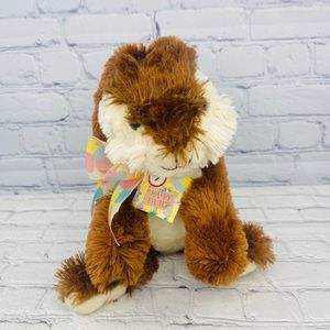 Dan Dee Brown Bunny Rabbit Pastel Bow Collector's Choice Stuffed Animal 12” NWT